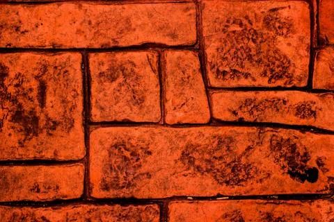 Red brick wall  background,texture Stock Photos
