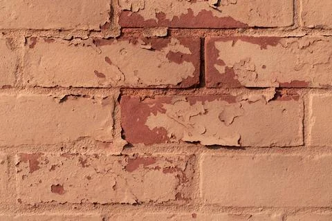 Red brick wall of building, texture background Stock Photos