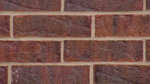 Red Brick Wall (close Up) Stock Footage 1044733