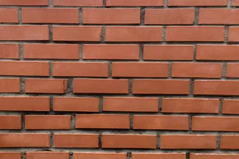 The red brick wall close-up Stock Photos