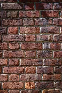 Red Brick Wall close up Foto stock