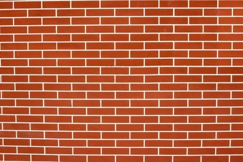 Red Brick Wall close up texture background Stock Photos