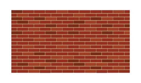 Red brick wall. Construction and building element. Ilustración de archivo