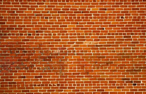 Red brick wall ends and sides Stock Photos