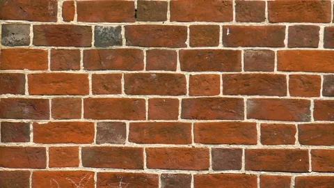 Red brick wall Stock Footage 78310748