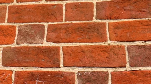 Red brick wall Stock Footage 78421724