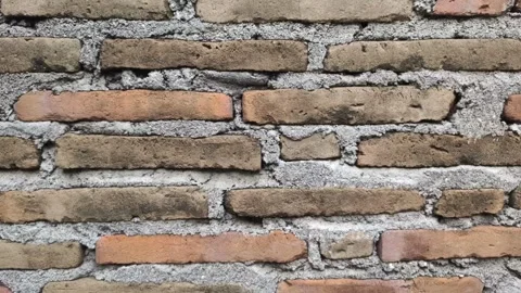 Red Brick Wall Stock Footage 297817005