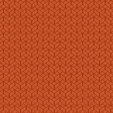 Red brick wall. Geometric abstract background. Pyramid wall of 3d shapes. Stock Illustration