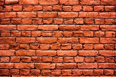 Red brick wall high resolution texture Foto stock