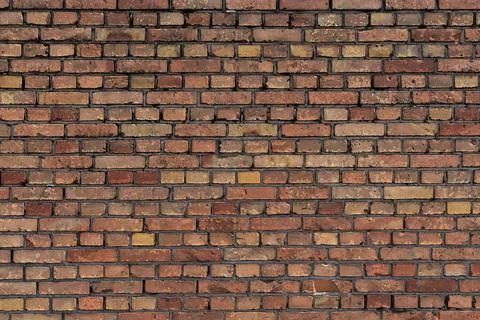 Red brick wall horizontal texture Stock Photos