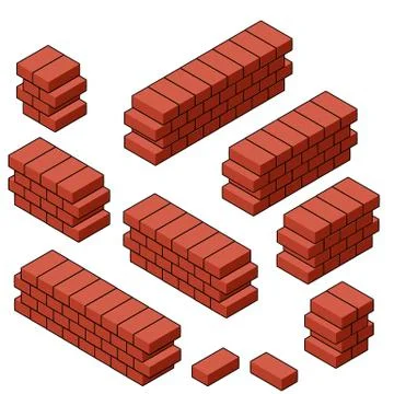 Red brick wall of house. Element of building construction Ilustración de archivo