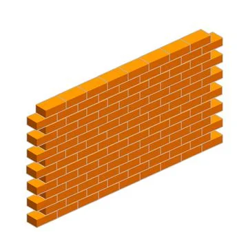 Red brick wall of house. Element of building construction. Ilustración de archivo