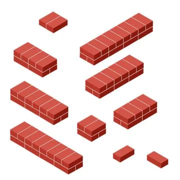 Red brick wall of house. Element of building Ilustración de archivo