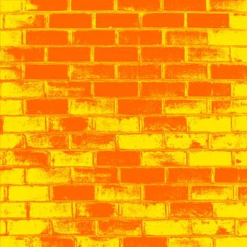 Red Brick wall of the house, with lines of a laying of a solution. Vector ill Stock Illustration