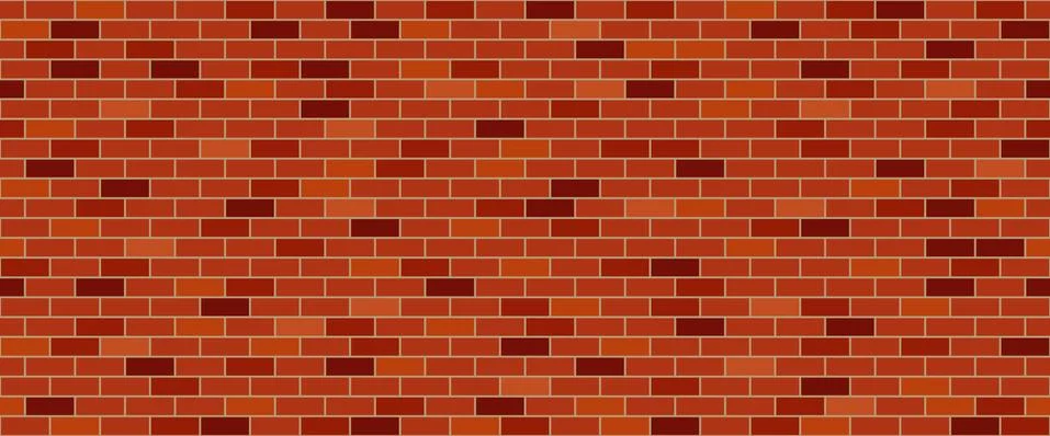 Red brick wall Stock Illustration