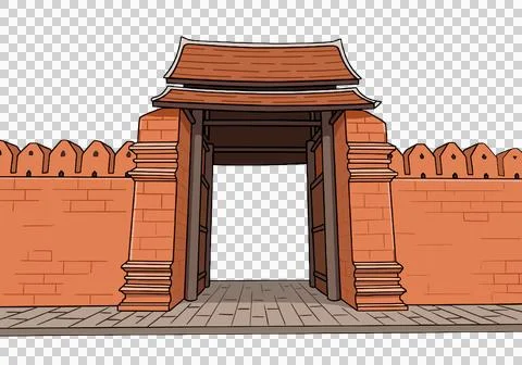 Red Brick Wall Stockillustratie