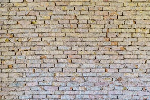 Red brick wall panoramic background. Old vintage brick wall pattern Stock Photos