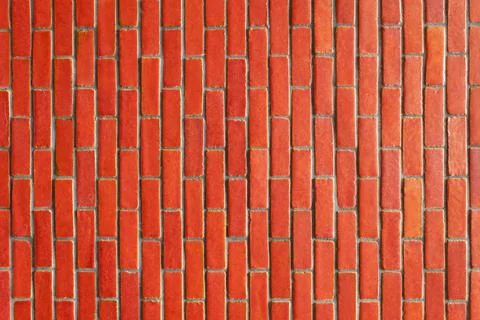 Red brick wall for pattern and background Stock Photos
