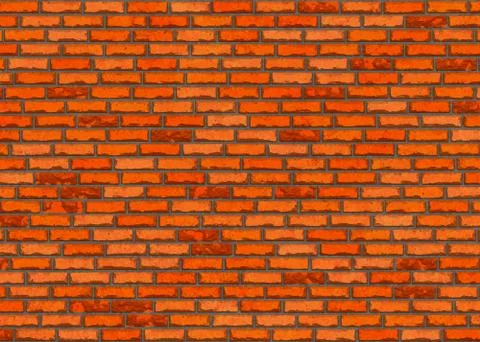 Red brick wall pattern Stock Illustration