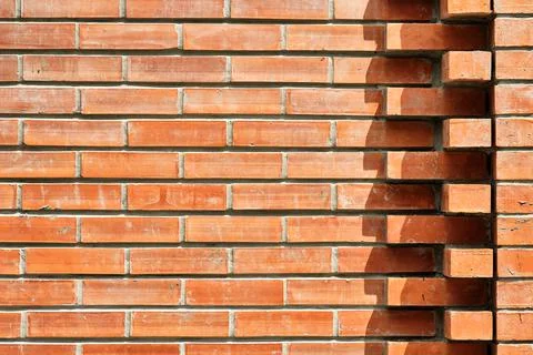 Red Brick Wall Pattern Texture Background. Stock-Fotos