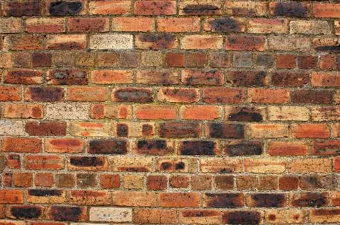 Red brick wall Foto stock