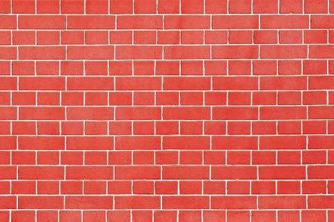 Red brick wall. Stock Photos