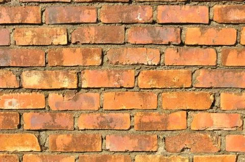 Red brick wall Foto stock