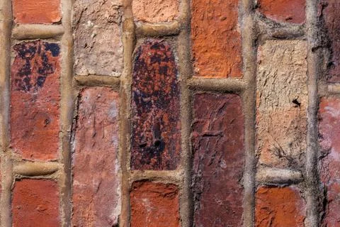 Red brick wall Stockfoto's