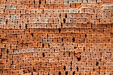 Red brick wall Foto stock