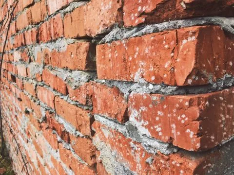 Red brick wall Foto stock