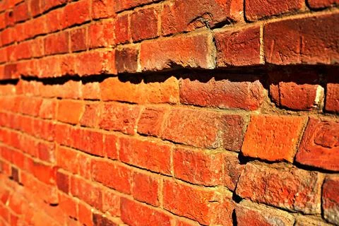 Red brick wall Foto stock
