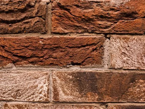 Red brick wall Foto stock