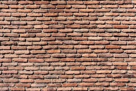 Red brick wall. Stock Photos