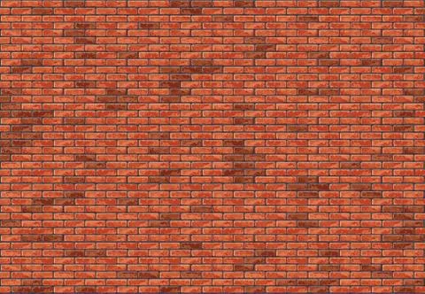 Red Brick Wall Seamless Background Stock Illustration