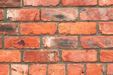 Red brick wall seamless background Stock Photos