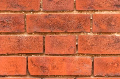 Red brick wall seamless background Stock Photos