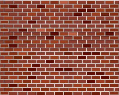 Red brick wall seamless Stock Illustration