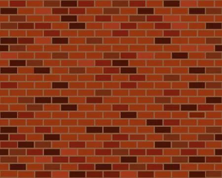 Red brick wall seamless Stock Illustration