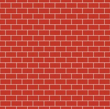 Red Brick Wall Seamless Texture Stock Illustration