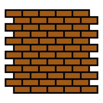 Red brick wall seamless Vector illustration background - texture pattern for  イラスト素材