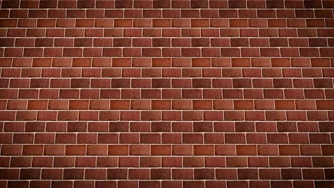 Red Brick Wall Smash Transition with Alpha Channel Stock Footage 70149366