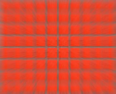 Red brick wall stripes gray zoom effect, hitting camera. Blurred background w Stock Illustration