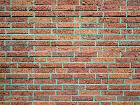 Red brick wall, structure suitable as background Stock Photos