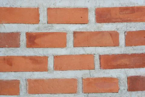Red brick wall surface Stock Photos
