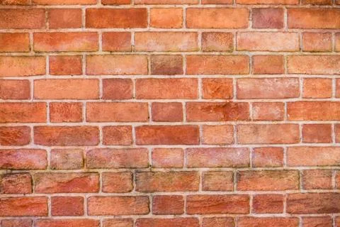 Red brick wall for texture and background Stockfoto's
