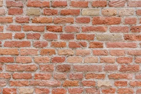 Red brick wall texture and background Foto stock