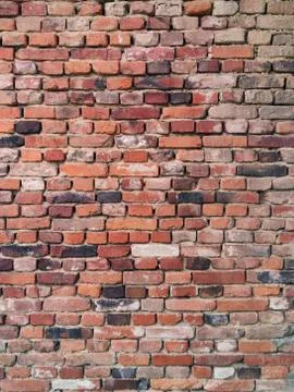 Red brick wall texture, architecture, english style, building material, old h Fotos de archivo
