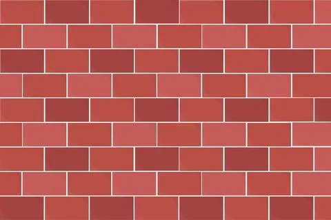 Red brick wall texture background vector illustration Illustrazione stock