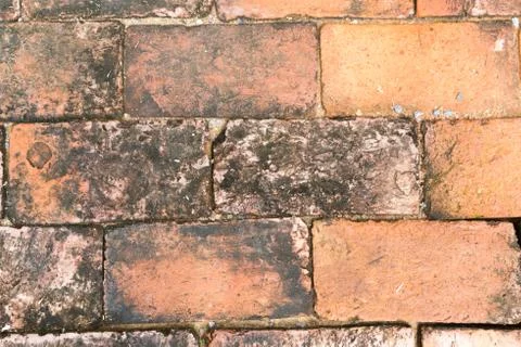 Red brick wall texture background Foto stock