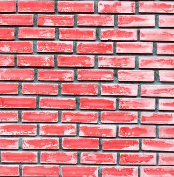 Red brick wall texture background Stock Photos